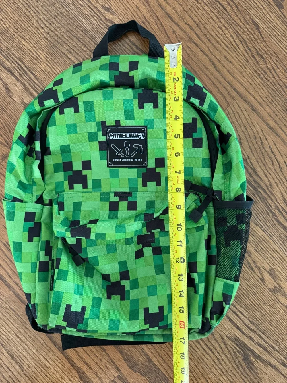 Minecraft Creeper Green/Black Backpack